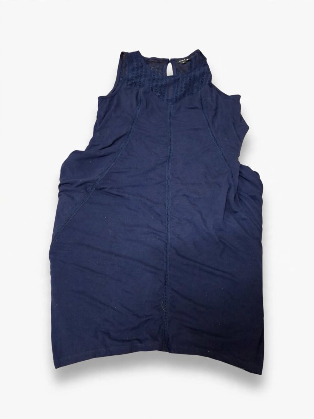 Torrid Navy Lace-Trim Sleeveless Top Size 0